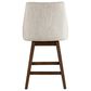 Armen Living Branson 26" Swivel Counter Height Stool in Brown, , large
