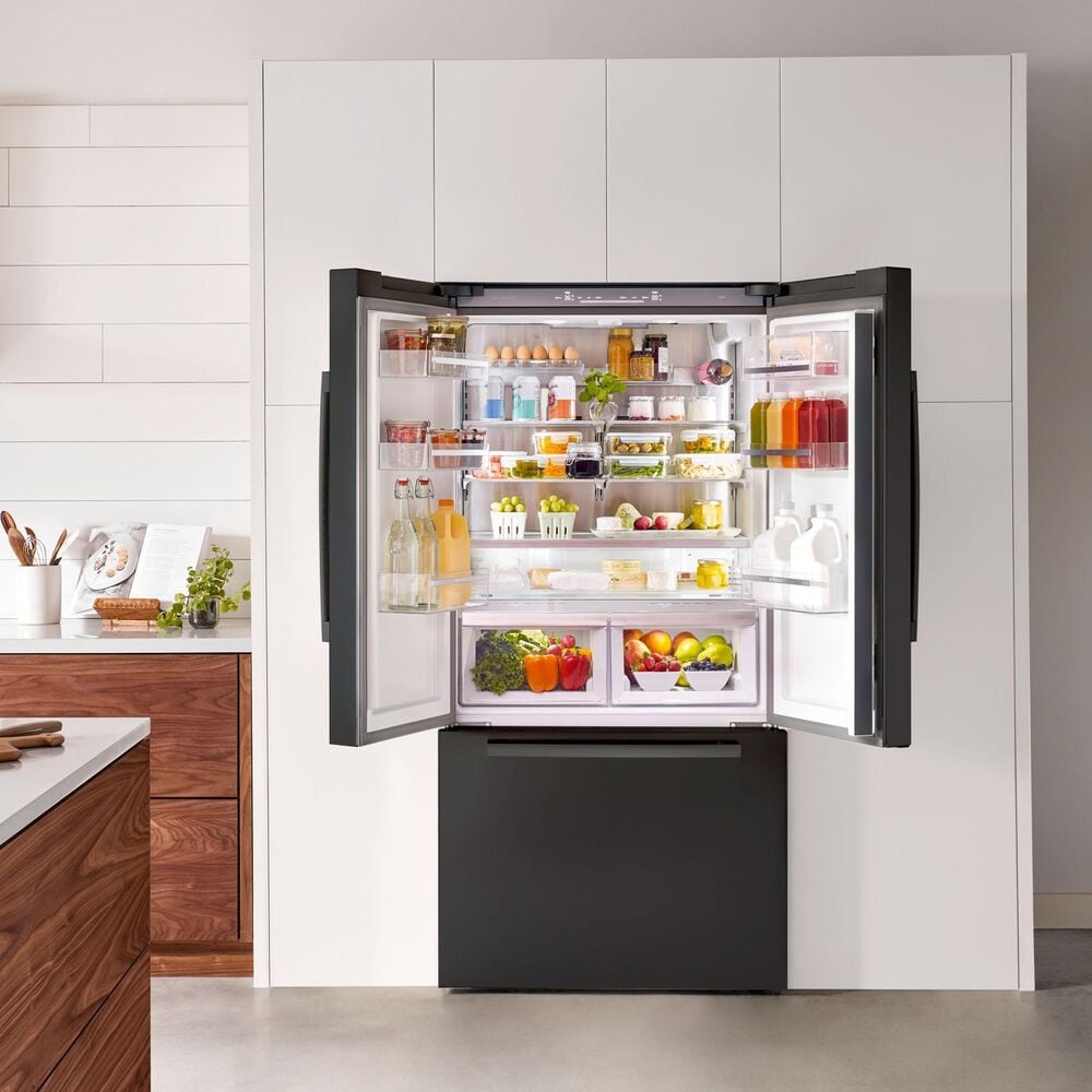 Bosch 36&quot; French Door Bottom Freezer in Black Stainless Steel, , large