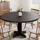 GARVEE 47" Round Dining Table in Black - Table Only, , large