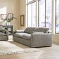 Ashley Dramatic Stationary Sofa in Granite, , large