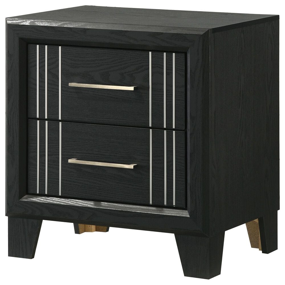 Crown Mark Charlie 4-Piece Full Panel Bedroom Set in Charcoal, , large
