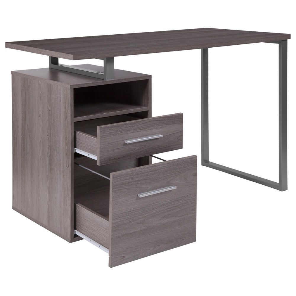 Flash Furniture Harwood Desk in Brown, , large