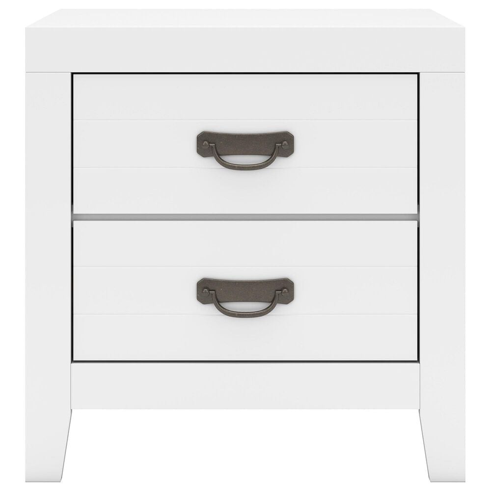 Ashley Binterglen 5-Piece King Panel Bedroom Set in White, , large