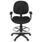 Regency Global Sourcing Comfort Series Swivel Computer Task Chair with Adjustable Arms and Drafting Kit in Black, , large