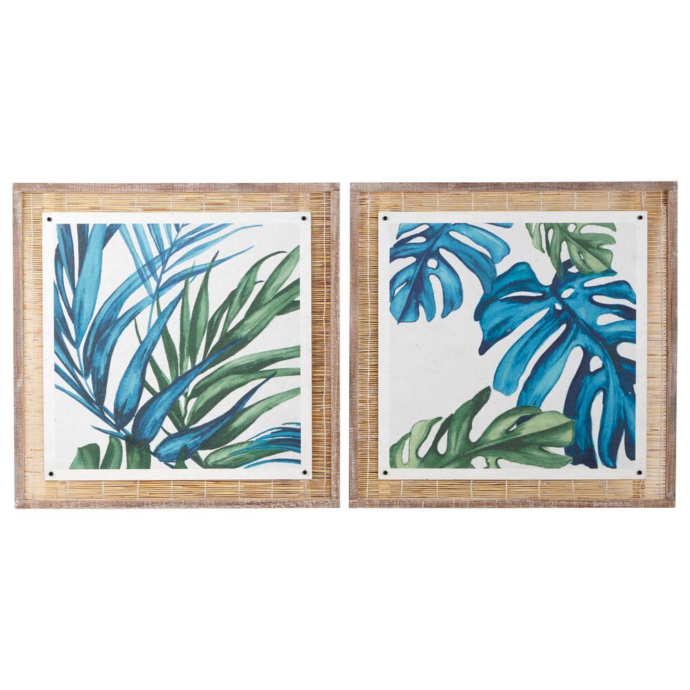 Maple and Jade 29&quot; x 29&quot; Dried Plant Material Wall Decor in Multicolor &#40;Set of 2&#41;, , large