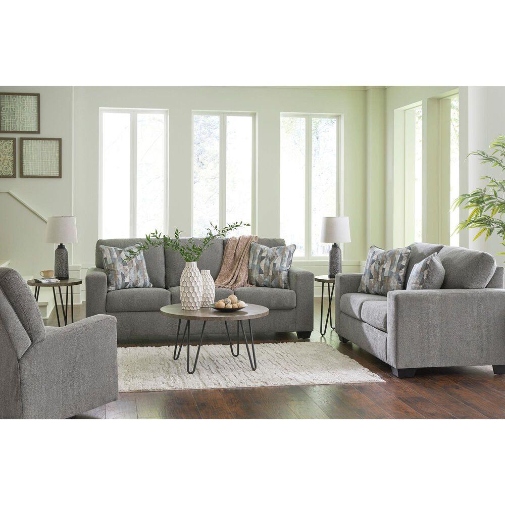 Ashley Deltona Stationary Sofa in Graphite, , large