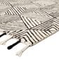 Jaipur Vera by Nikki Chu Montblanc 2" x 3" Snow White and Jet Black Area Rug, , large