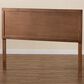 Baxton Studio Alan King Panel Headboard in Ash Walnut, , large