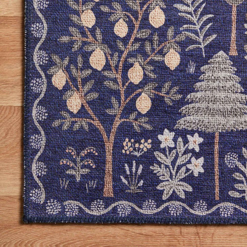Rifle Paper Co. x Loloi Menagerie MEN-02 2&#39;3&quot; x 5&#39; Navy Area Rug, , large