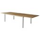 Three Birds Casual Avanti 11-Piece Rectangular Dining Set in Stainless Steel and Teak, , large