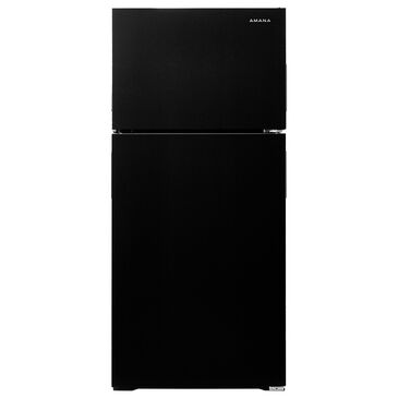 Amana 14 Cu. Ft. 28" Wide Top-Freezer Refrigerator with Dairy Bin in Black, , large