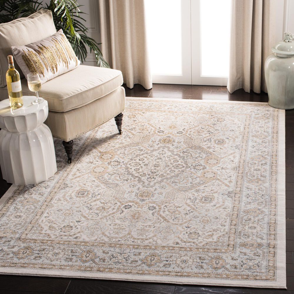Safavieh Isabella ISA916B 4&#39; x 6&#39; Cream and Beige Area Rug, , large