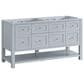 James Martin Vanities Breckenridge 60" Double Bathroom Vanity in Serenity Blue with 3 cm Eternal Jasmine Pearl Quartz Top and Rectangular Sinks, , large