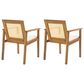 Hearth and Haven Preston Outdoor Dining Chair in Beige (Set of 2), , large