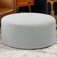 Jaxx Candler Boucle Fabric Ottoman in Silver, , large