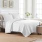 Trade Linker 3-Piece Queen Basket Pinsonic Quilt Set in White, , large