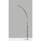 Adesso Sonic LED Arc Floor Lamp in Brushed Steel, , large