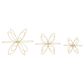 CosmoLiving by Cosmopolitan 3D Geometric Sculpture in Gold (Set of 3), , large