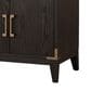 Lexora Home Laurel 80" Double Bathroom Vanity in Brown Oak with White Quartz Top and Rectangular Sinks, , large