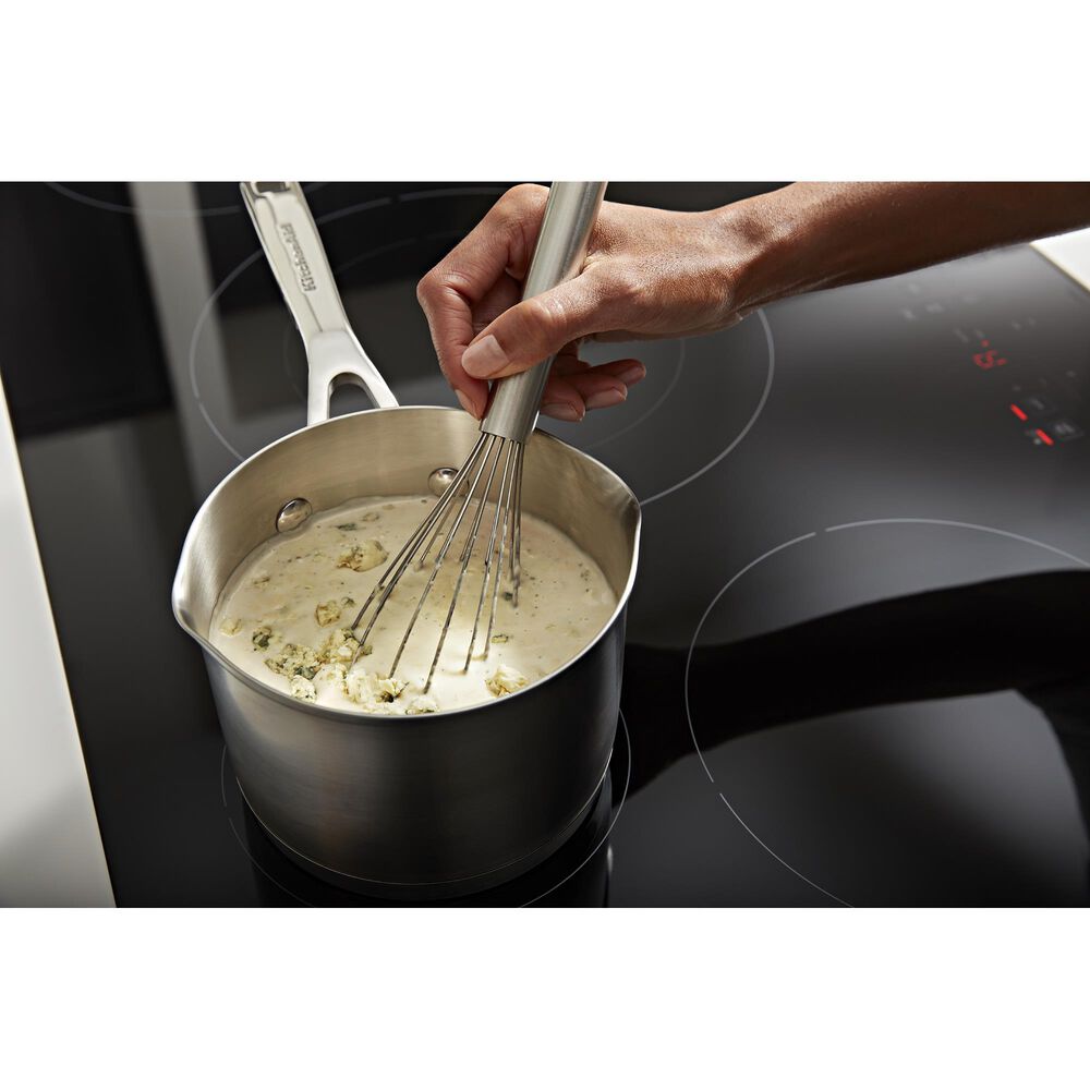 KitchenAid 36&quot; Built-In Electric Induction Cooktop in Black, , large