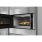 KitchenAid 1000 Watt Built-In Low Profile Microwave with Standard Trim Kit in Stainless Steel, , large