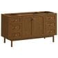 James Martin Laurent 60" Single Bathroom Vanity in Honey Oak with 3 cm Parisien Bleu Silestone Top and Rectangular Sink, , large