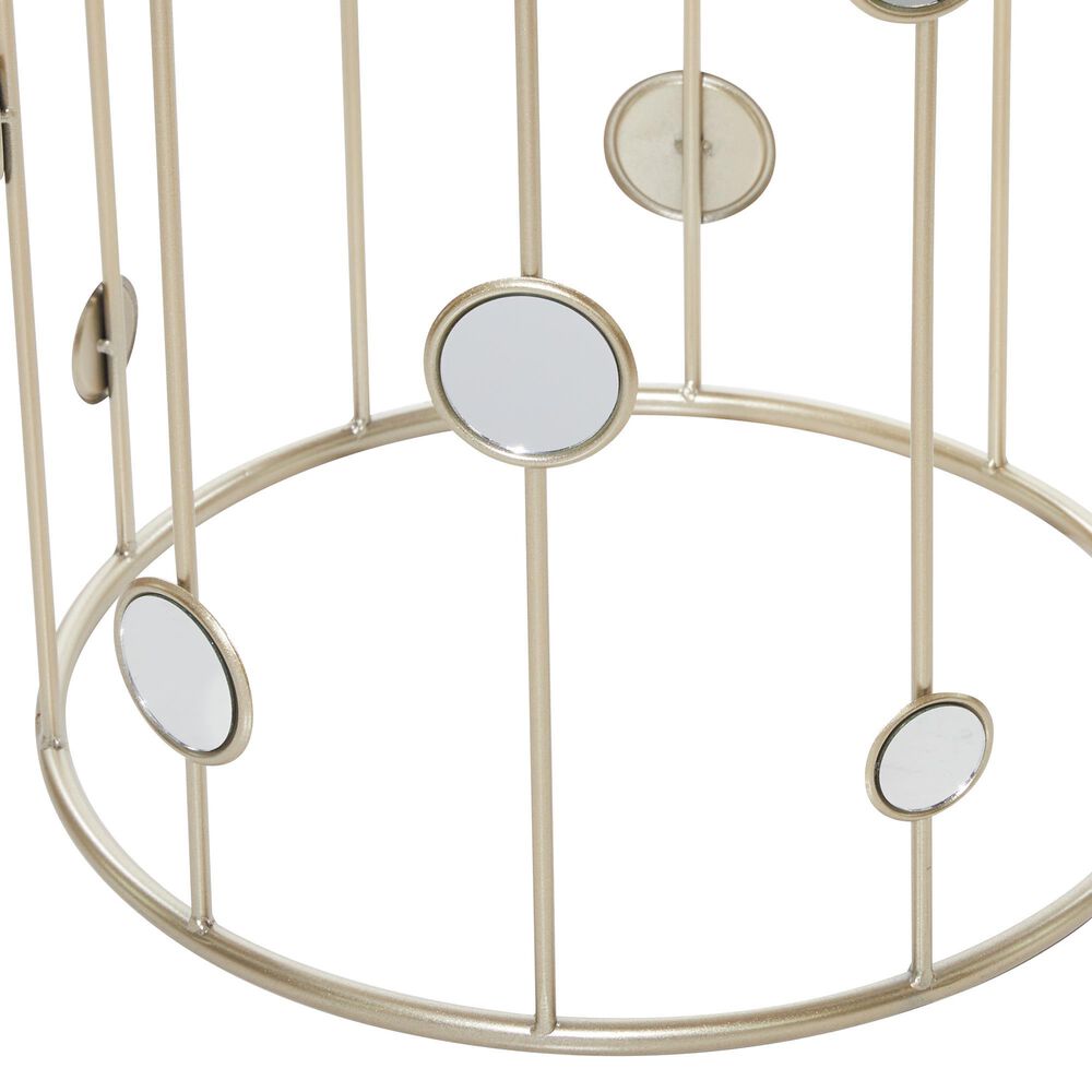Maple and Jade Contemporary Accent Table in Gold &#40;Set of 2&#41;, , large