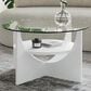Lumisource U-Shaped Coffee Table in White and Clear, , large