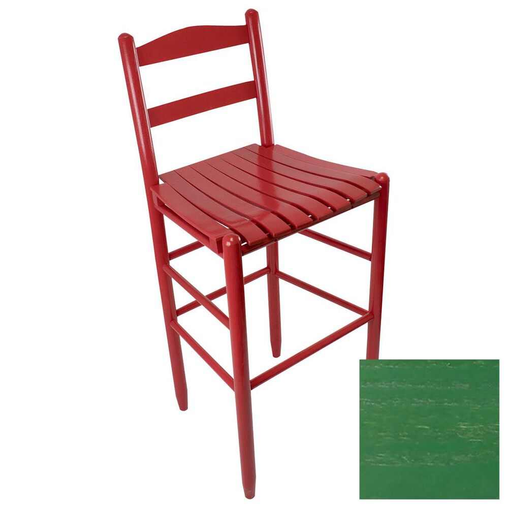 Lakeside Penrose Ladderback Barstool in Woodleaf Green, , large
