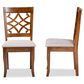 Baxton Studio Mael Side Chair in Walnut Brown (Set of 2), , large