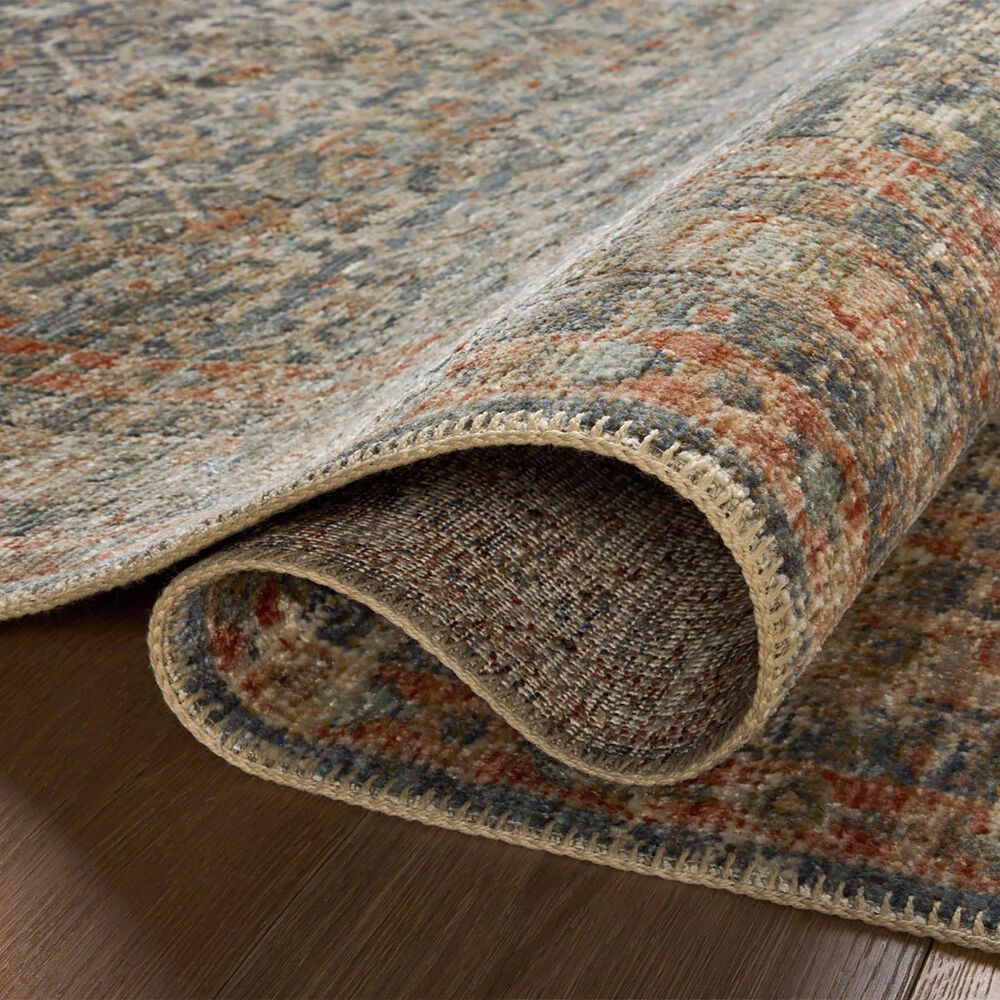 Loloi Heritage 12&#39; Square Blue and Rust Area Rug, , large