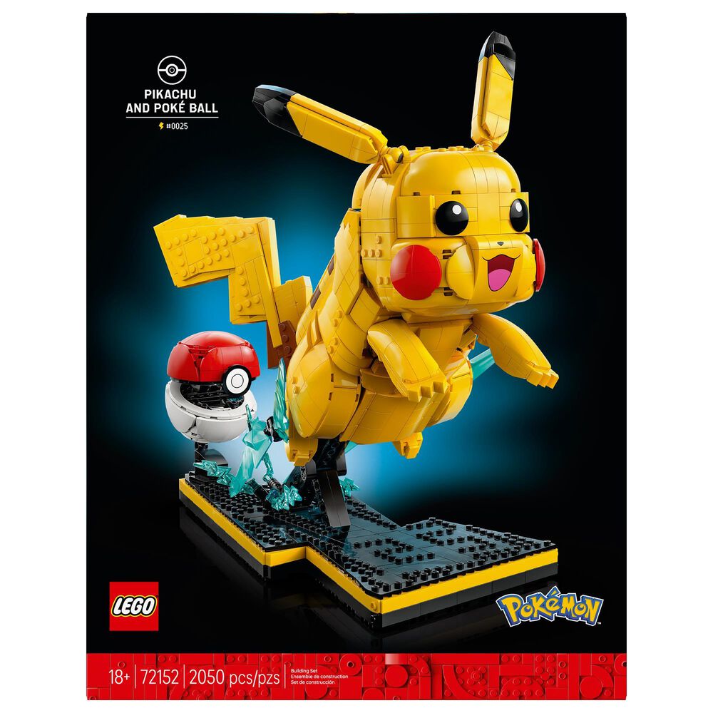 LEGO Pokemon Pikachu and Poke Ball Building Set, , large