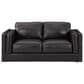 Ashley Amiata Stationary Sofa and Loveseat Set in Onyx, , large