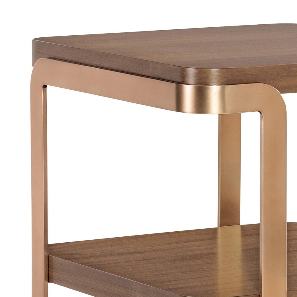 Hooker Furniture Eleana End Table in Light Caramel and Sunlit Bronze, , large