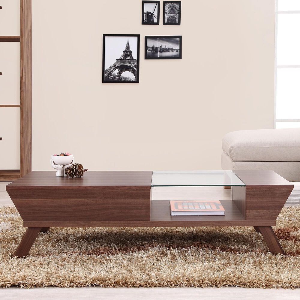 Furniture of America Parrish Coffee Table in Walnut, , large