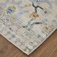 Feizy Melrose 5" x 7"6" Ivory and Green Area Rug, , large