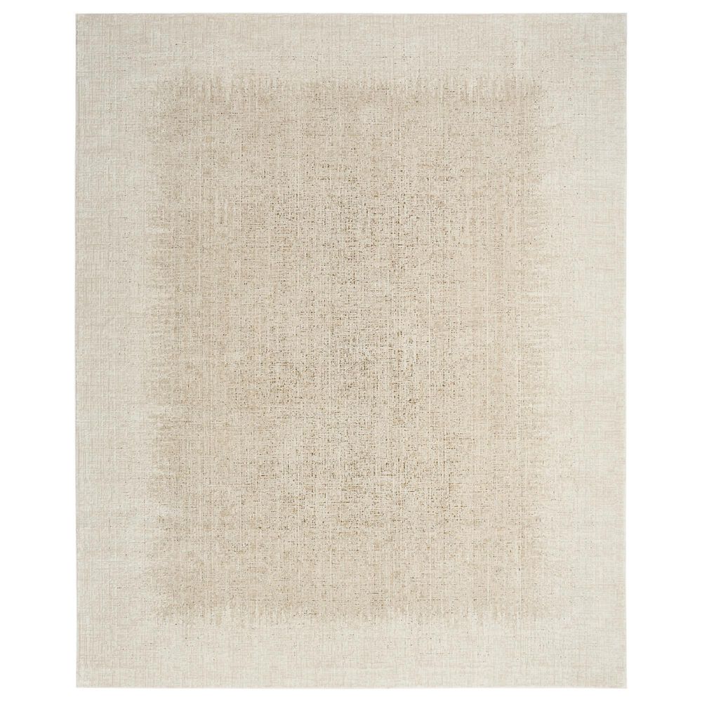 Nourison Grand Street GRN03 Ivory and Beige 9" x 12" Area Rug, , large