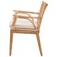 Baxton Studio Storsel Arm Chair in Natural Brown, , large