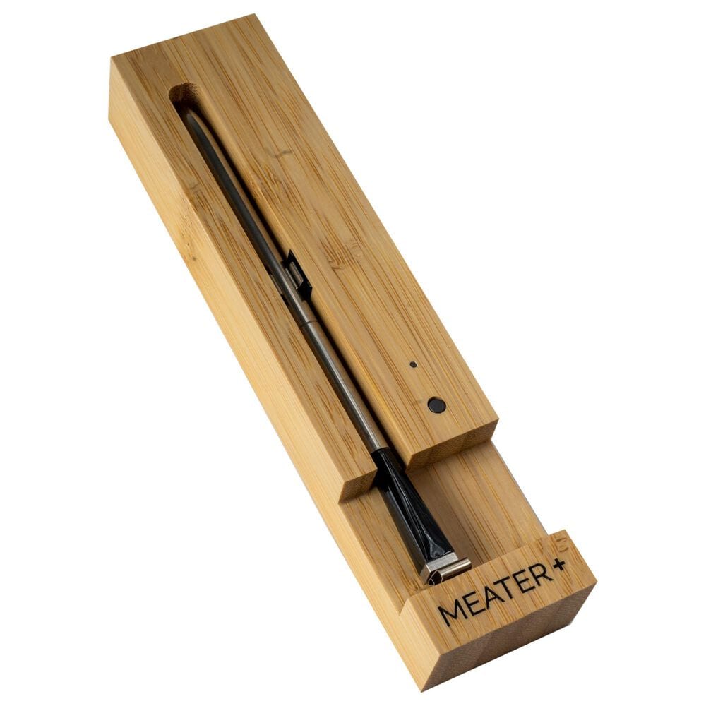 Traeger Grills Meater Plus Wireless Meat Thermometer in Honey and Stainless Steel, , large