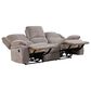 Furniture of America Hawkins 3-Piece Manual Reclining Living Room Set in Gray, , large
