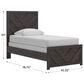 Ashley Prendonea Twin Panel Bed in Dark Charcoal, , large