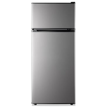 HOMLUX 3.5 Cu. Ft. Mini Upright Refrigerator with 1 Cu. Ft. Top Freezer in Silver, , large