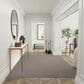 Nourison Courtyard Ivory and Charcoal 7" x 10" Indoor/Outdoor Area Rug, , large