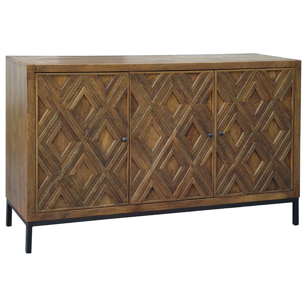 Blue Sun Designs Hilario Sideboard in Medium Brown and Black, , large