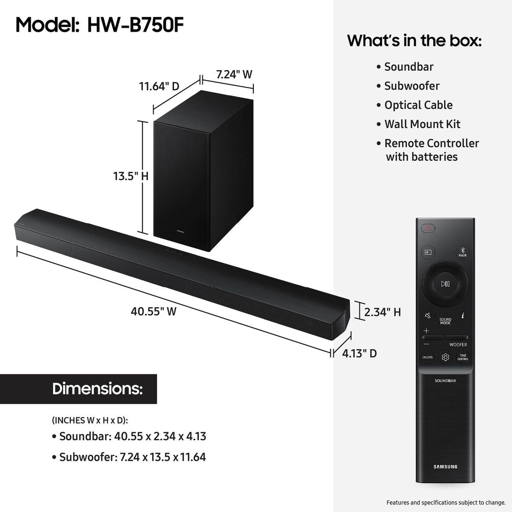 Samsung 65" Class S90F Series OLED 4K UHD Vision AI - Smart TV with B-Series 5.1 Channel Soundbar System in Graphite Black and Black, , large