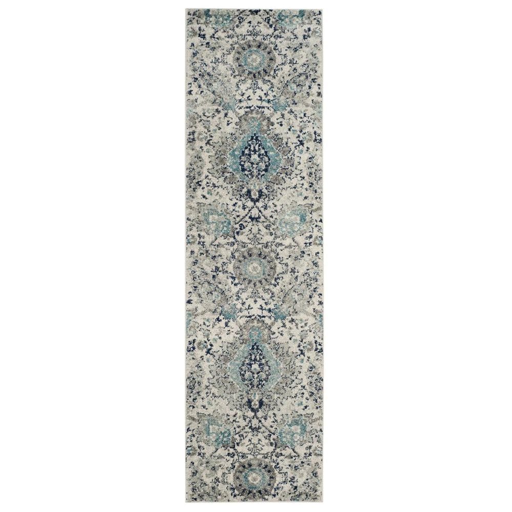 Safavieh Madison MAD600C 2&#39;3&quot; x 20&#39; Cream and Light Grey Runner, , large