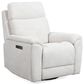 Flexsteel Refined Power Swivel Gliding Recliner with Power Headrest and Lumbar in Pearl, , large