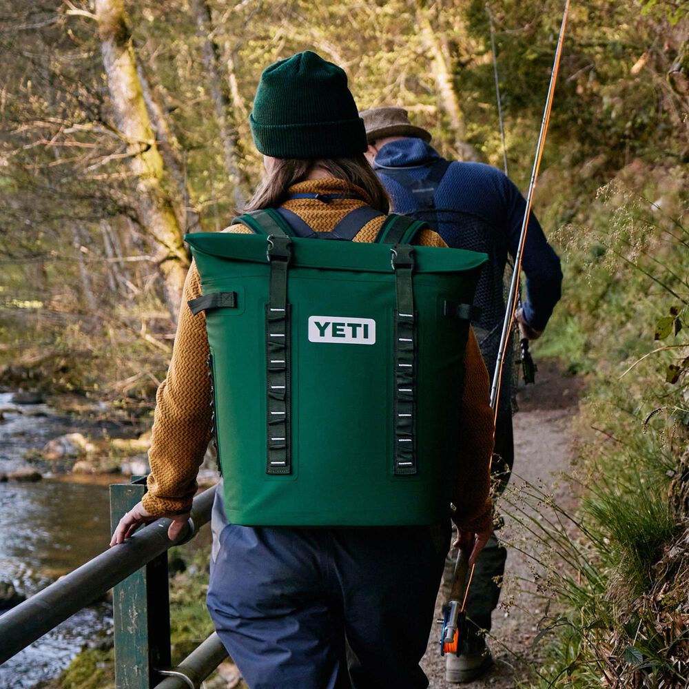 YETI Hopper M20 Backpack Soft Cooler in Black Forest Green, , large
