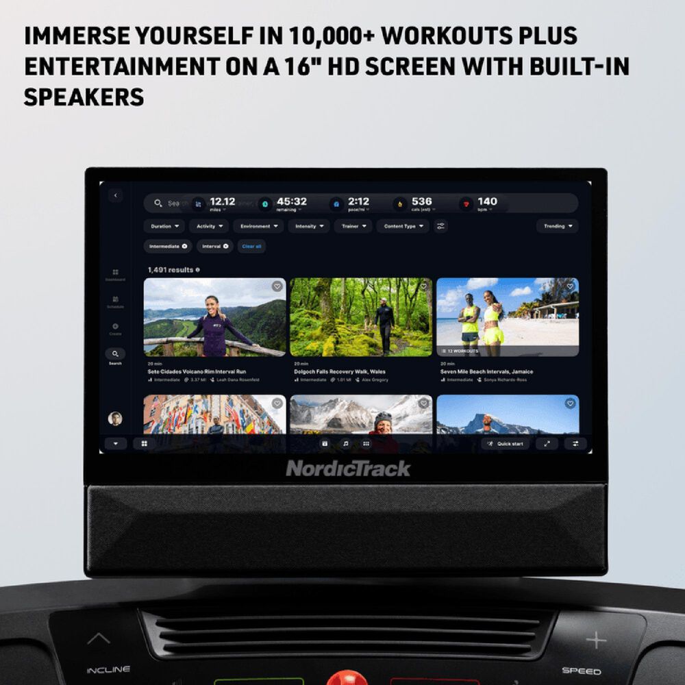 NordicTrack T Series 16 Treadmill in Black, , large