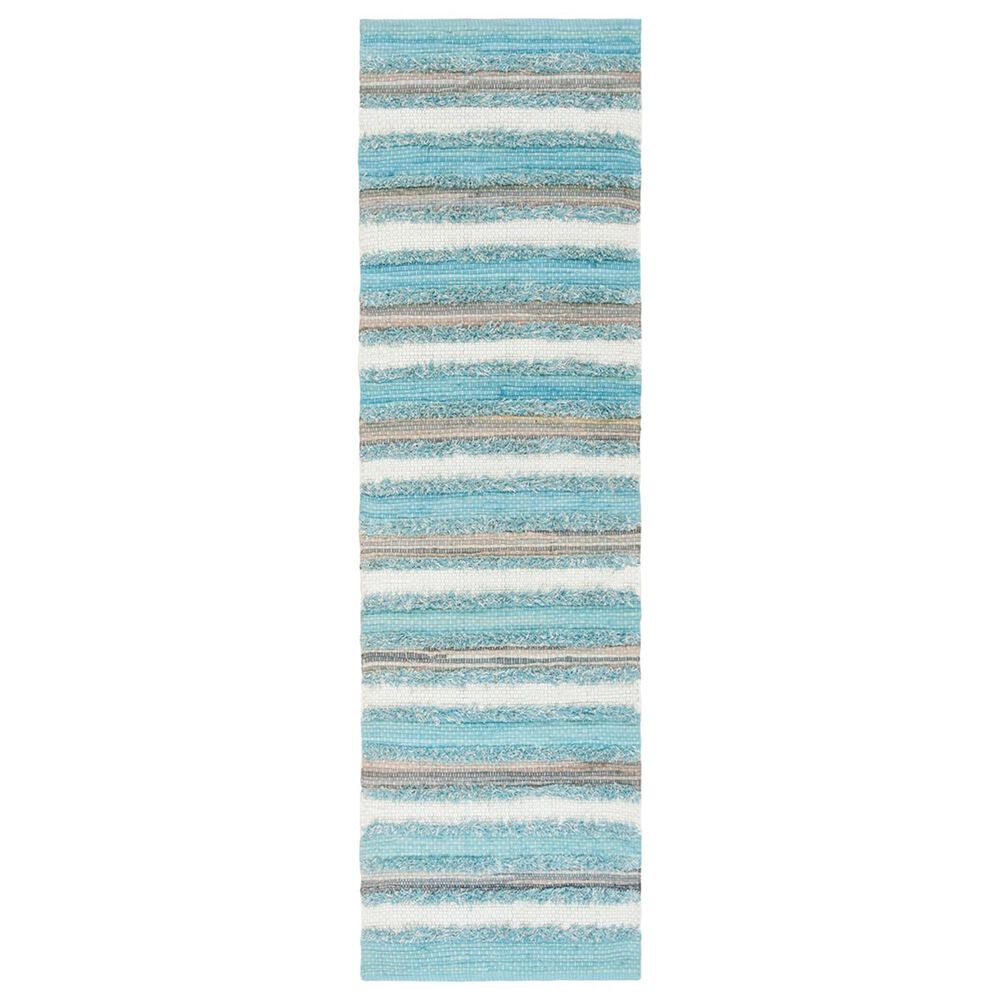 Safavieh Montauk 2'3" x 8' Aqua Runner, , large